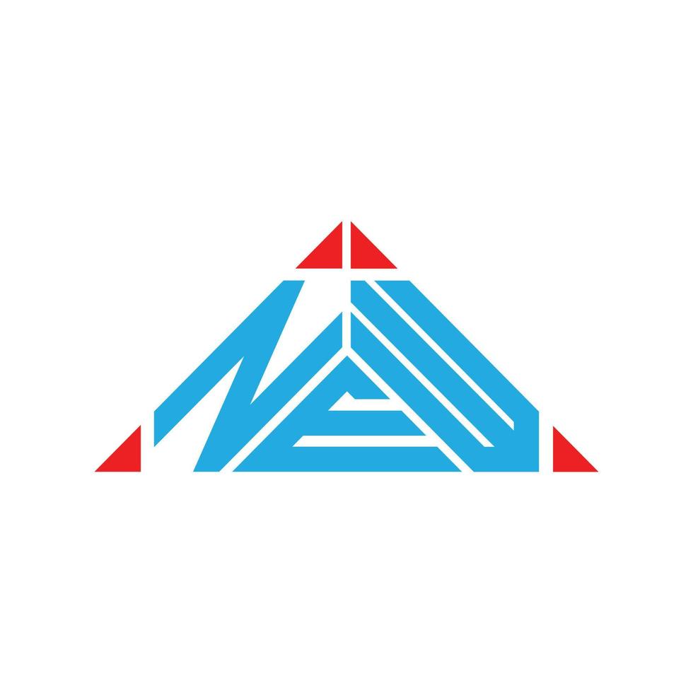 NEW letter logo creative design with vector graphic, NEW simple and modern logo.
