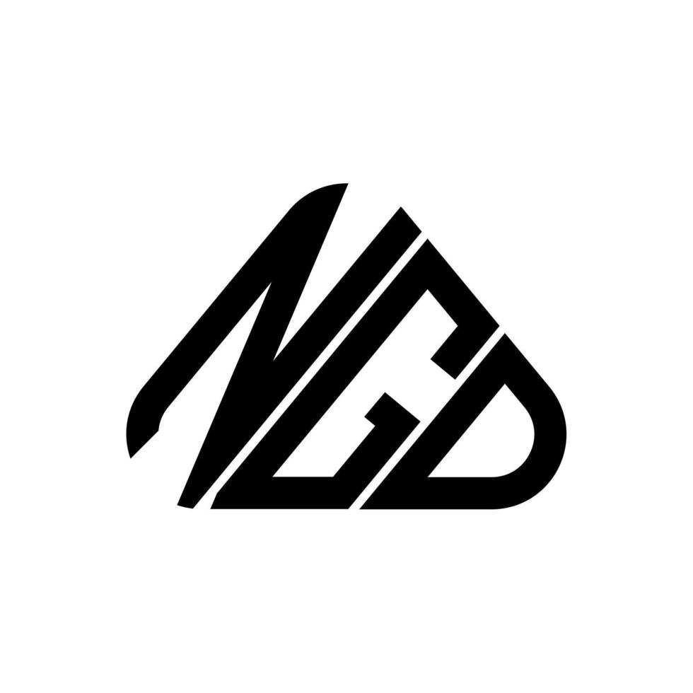 NGD letter logo creative design with vector graphic, NGD simple and modern logo.