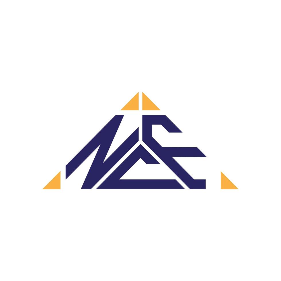 Diseño creativo del logotipo de la letra ncf con gráfico vectorial, logotipo simple y moderno de ncf. vector