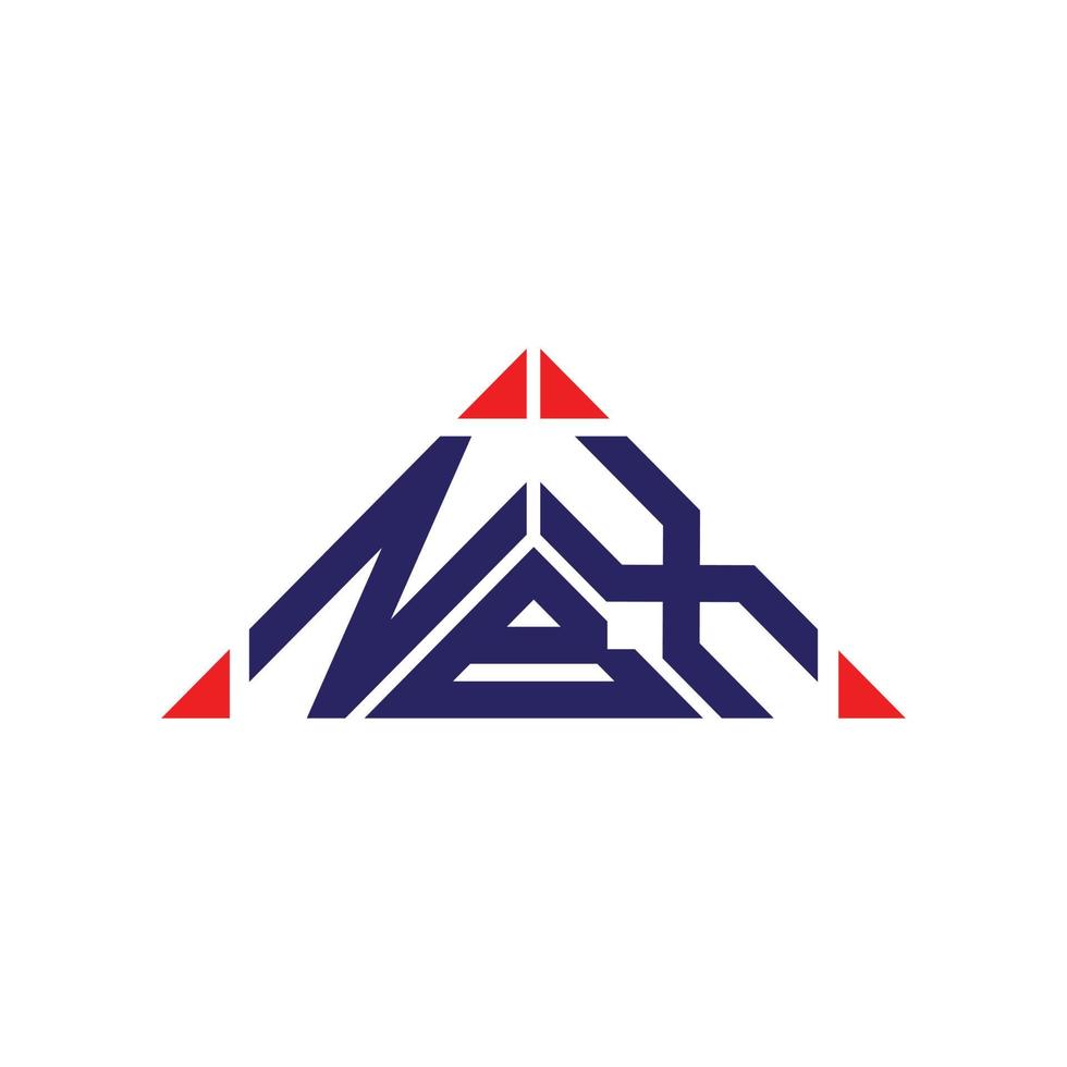 Diseño creativo del logotipo de la letra nbx con gráfico vectorial, logotipo simple y moderno de nbx. vector