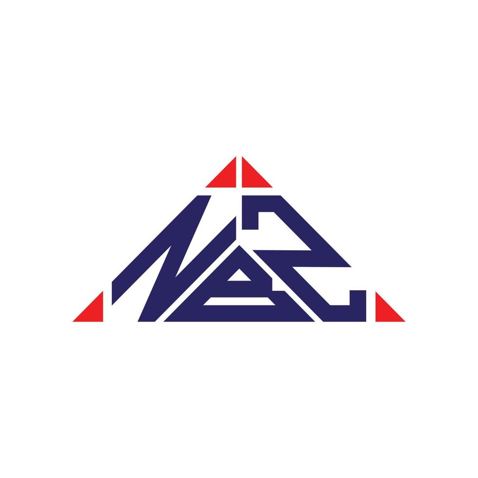 Diseño creativo del logotipo de la letra nbz con gráfico vectorial, logotipo simple y moderno de nbz. vector