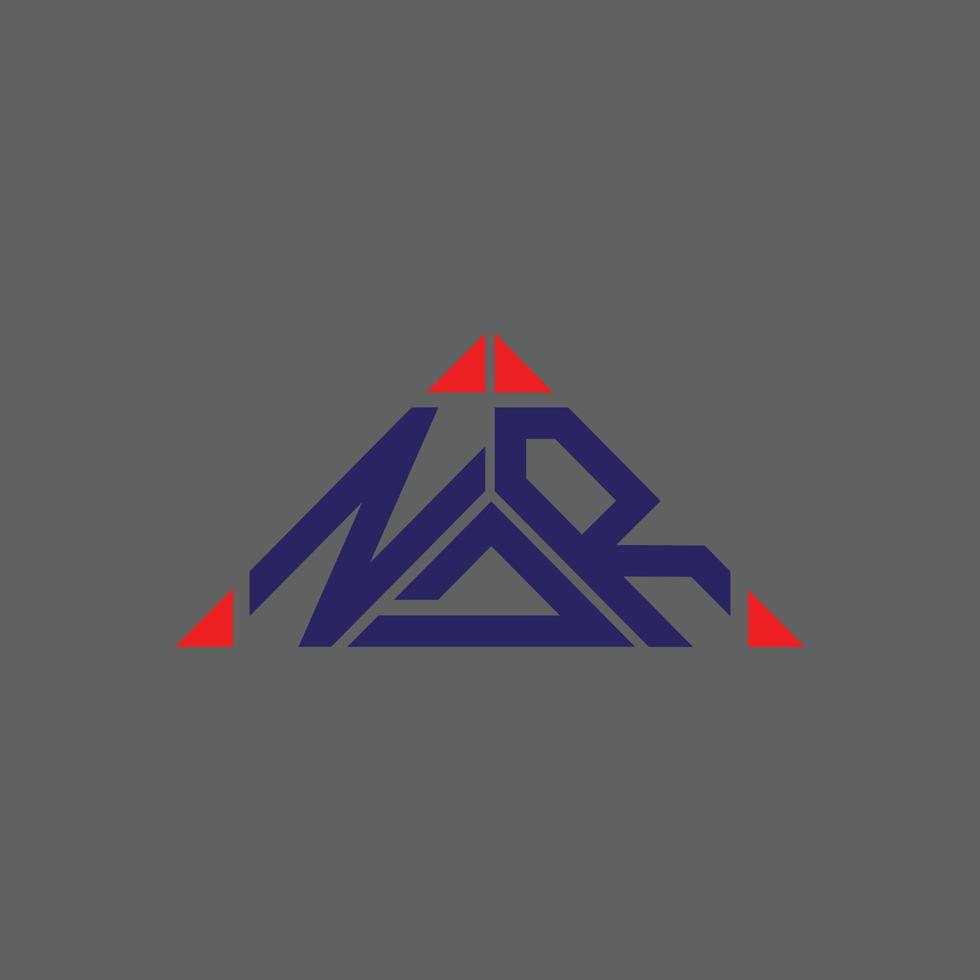 diseño creativo del logotipo de la letra ndr con gráfico vectorial, logotipo simple y moderno de ndr. vector