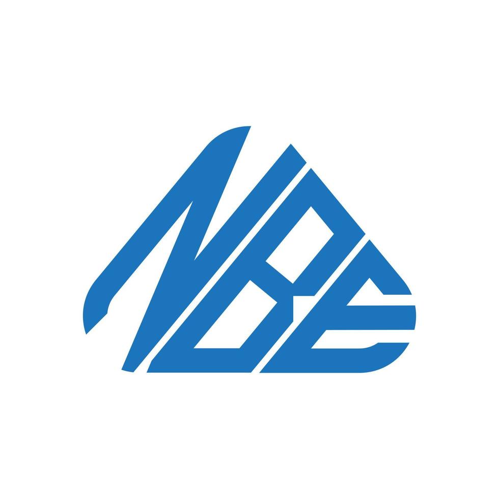 Diseño creativo del logotipo de la letra nbe con gráfico vectorial, logotipo simple y moderno de nbe. vector