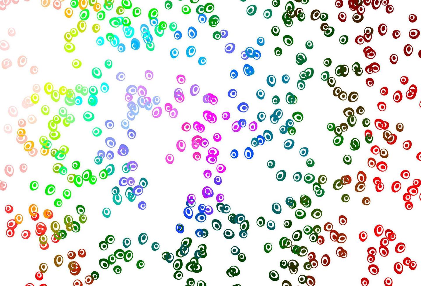 Light Multicolor, Rainbow vector layout with circle shapes.