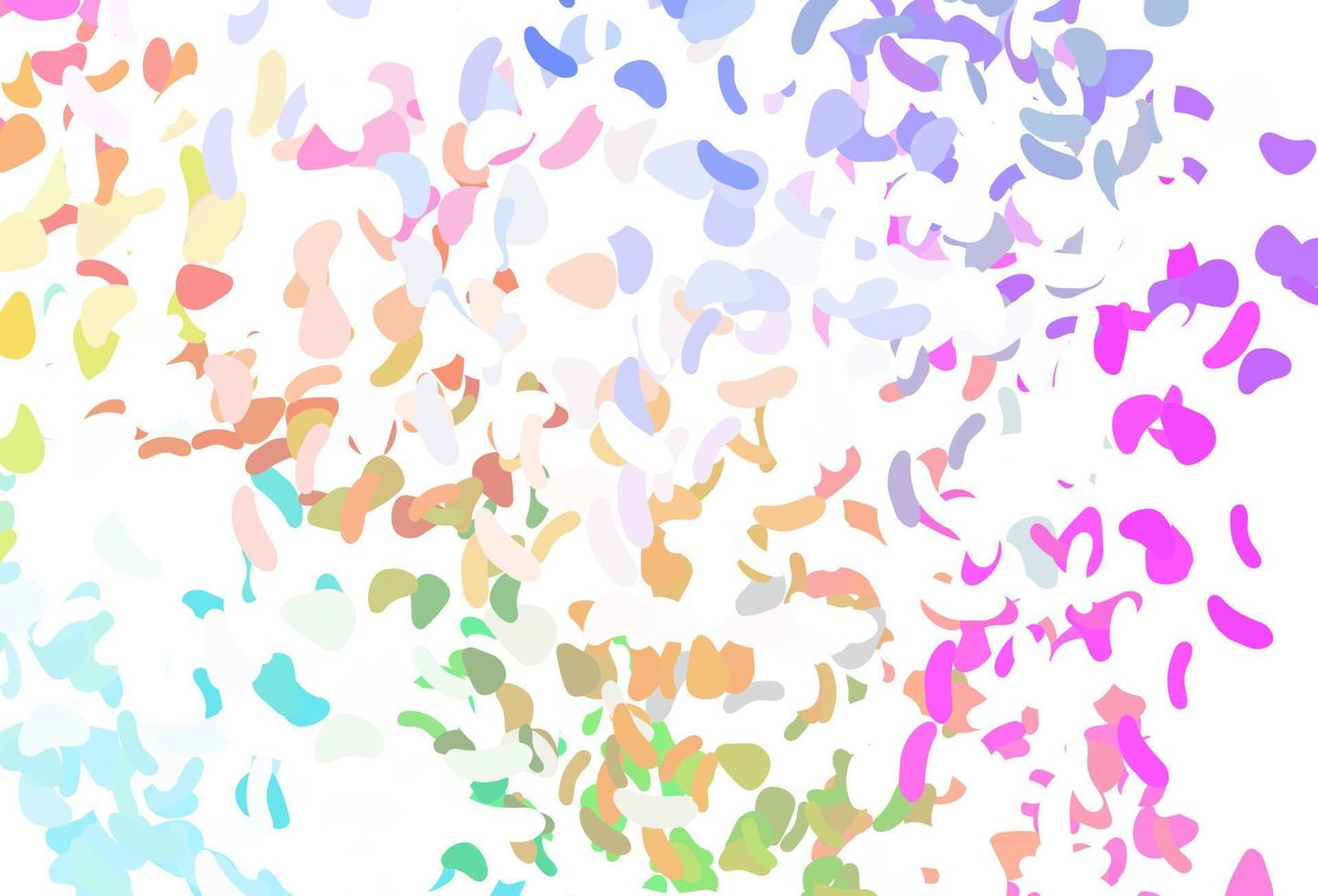 Light Multicolor, Rainbow vector template with memphis shapes.