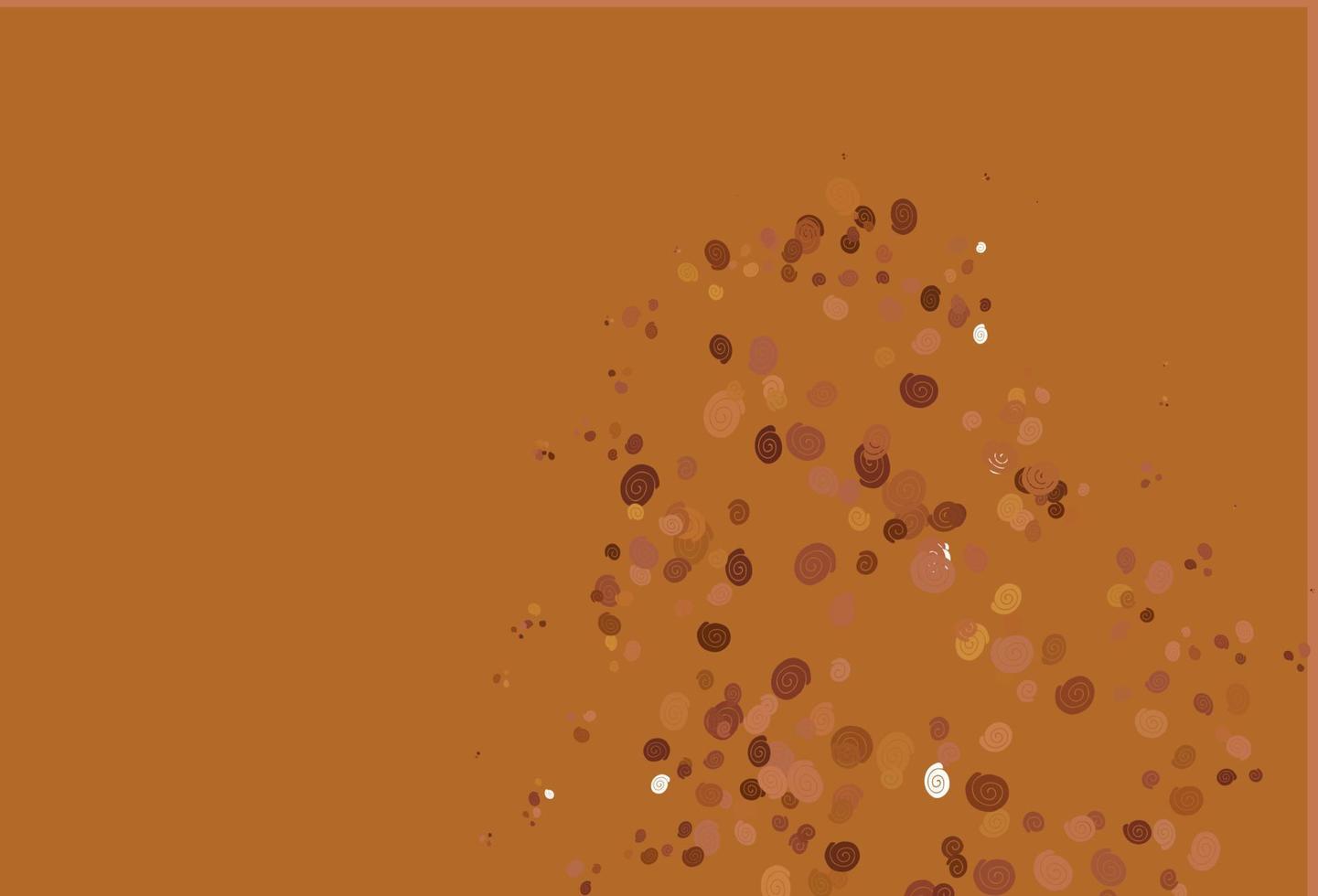 Light Orange vector template with liquid shapes.