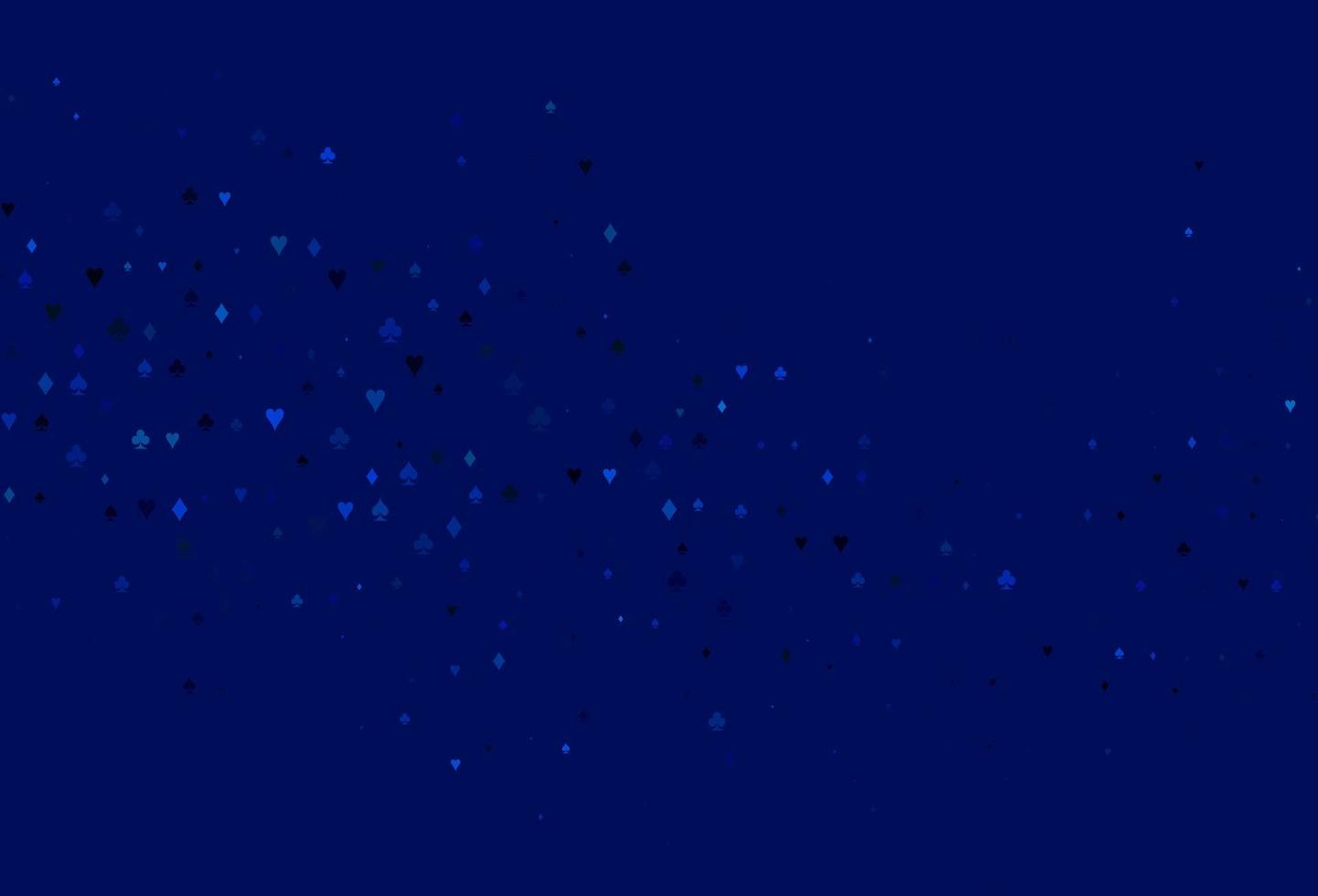 Light BLUE vector cover with symbols of gamble.