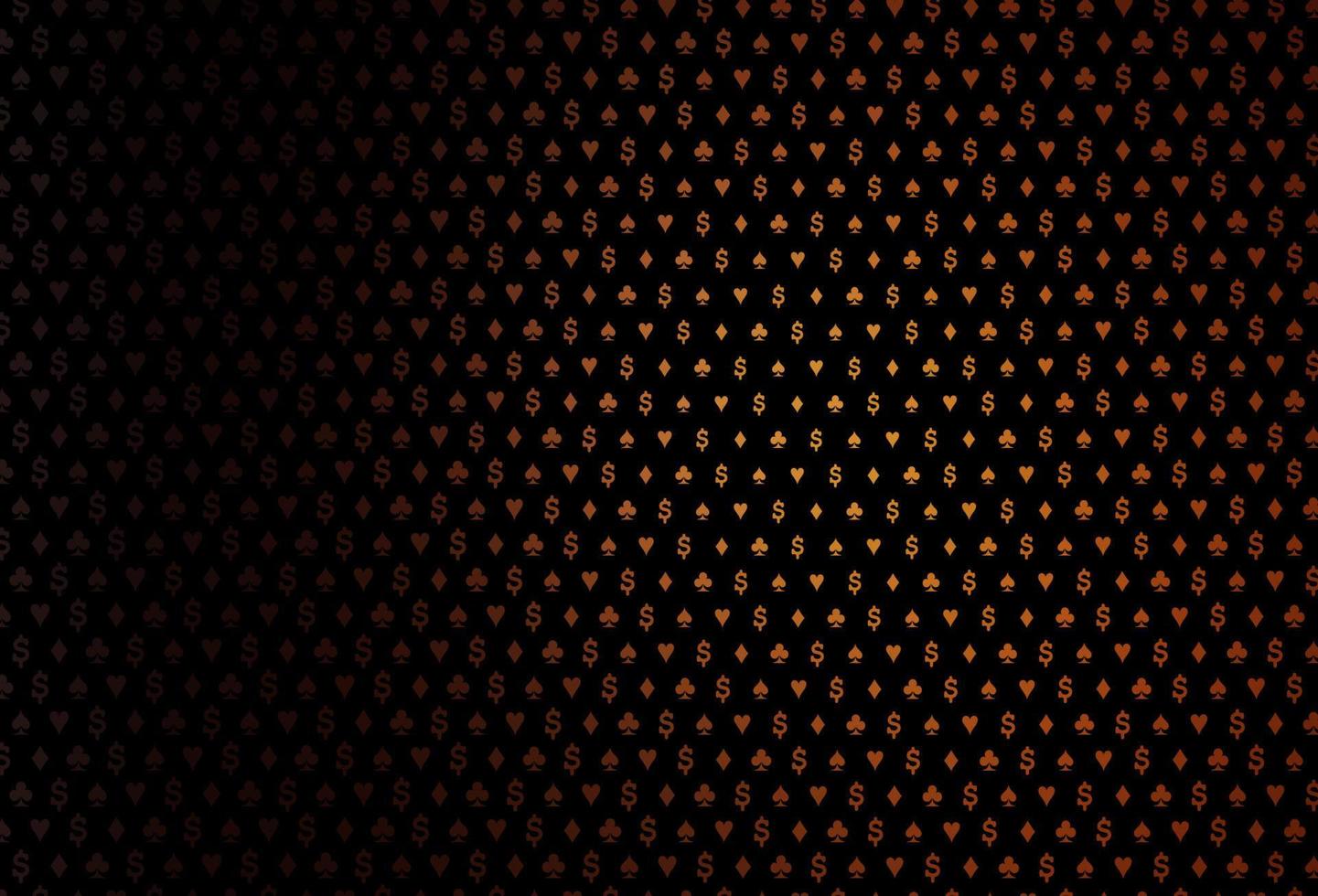 Dark orange vector layout with elements of cards.