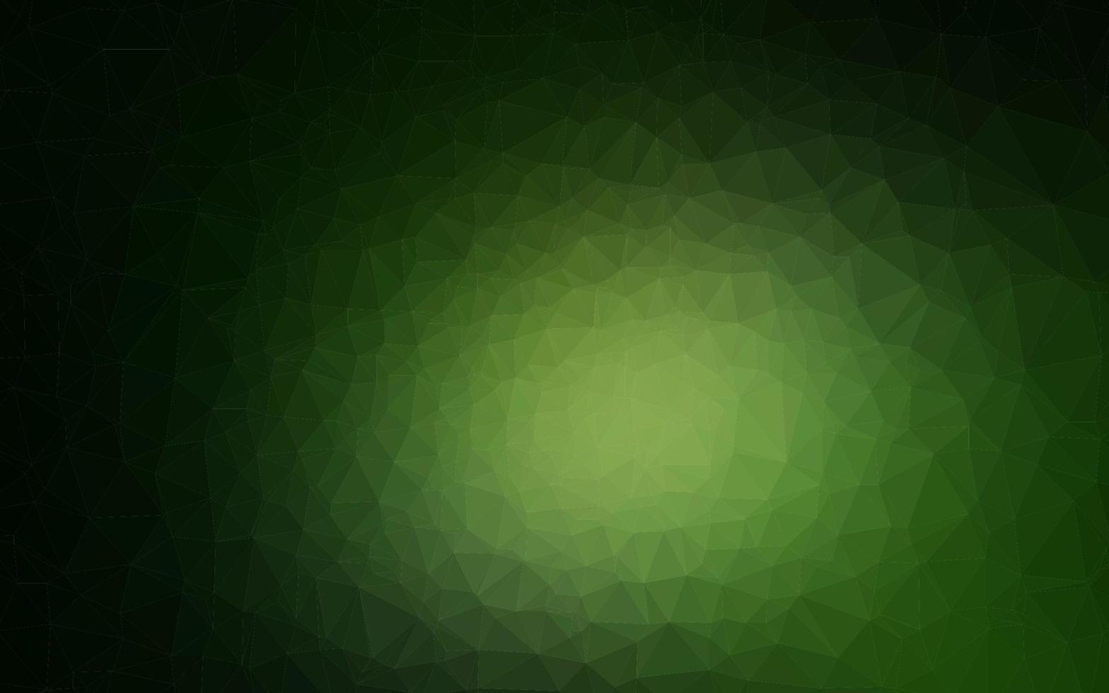 Dark Green vector low poly texture.