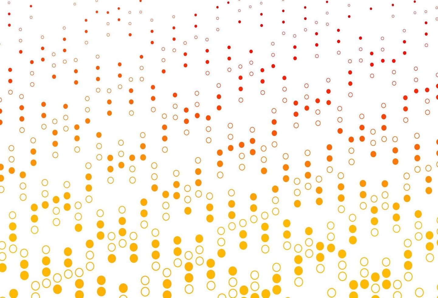Light Orange vector pattern with spheres.