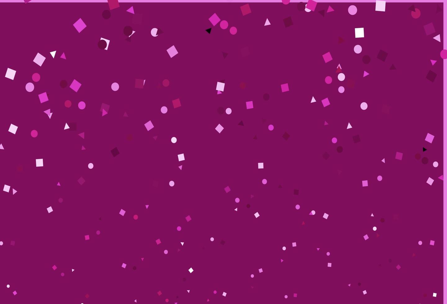 Light Pink vector cover in polygonal style with circles.