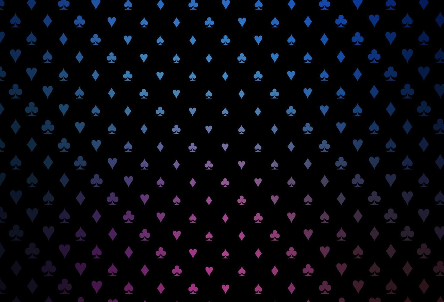 patrón de vector de color rosa oscuro, azul con símbolo de tarjetas.
