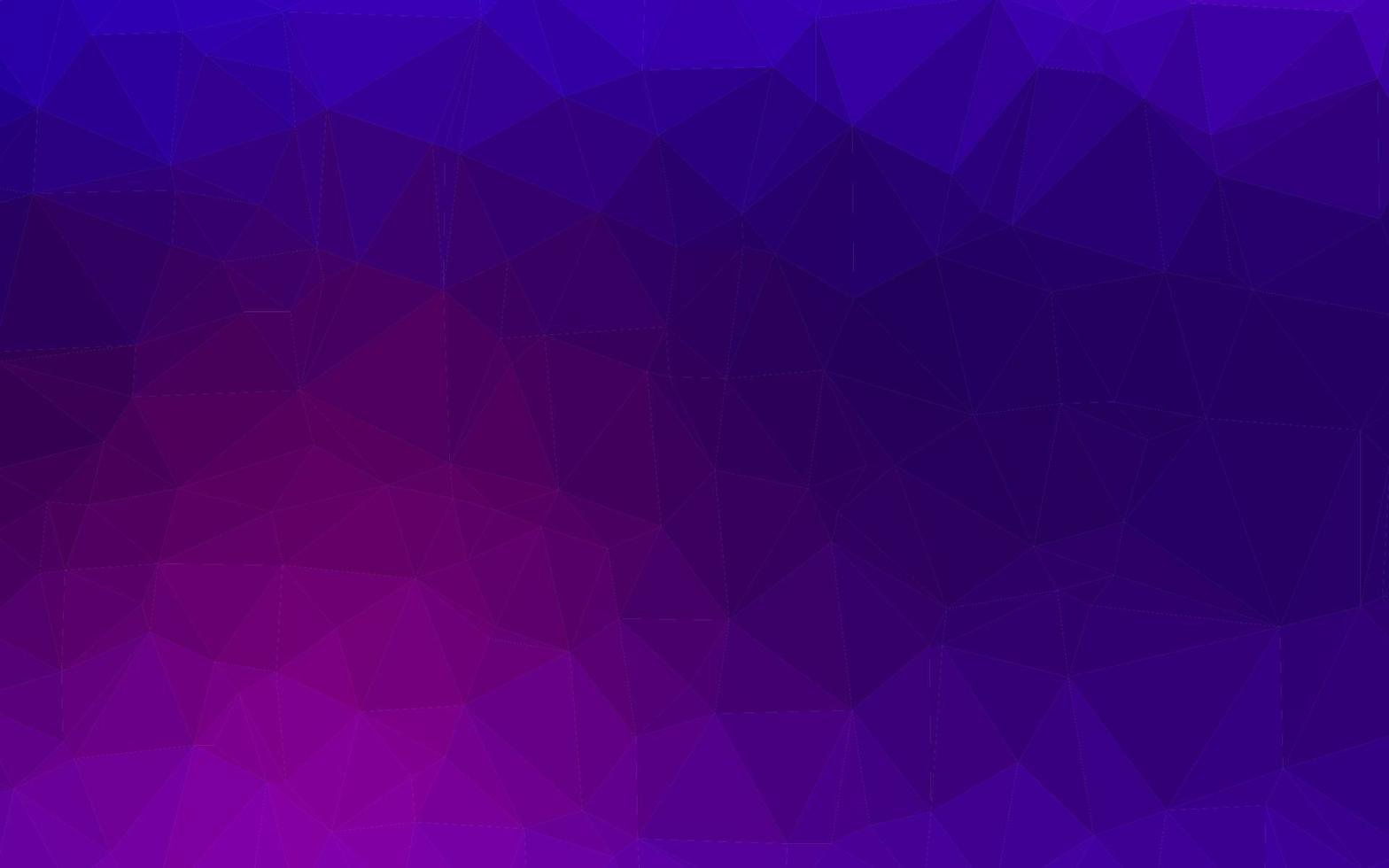 Dark Purple vector blurry triangle pattern.