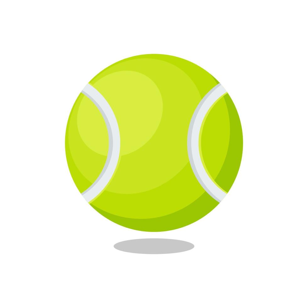 vector de pelota de tenis aislado sobre fondo blanco