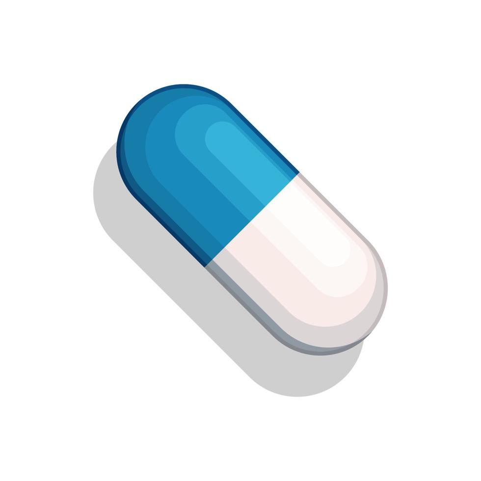 Medical capsules vector isolated on white background
