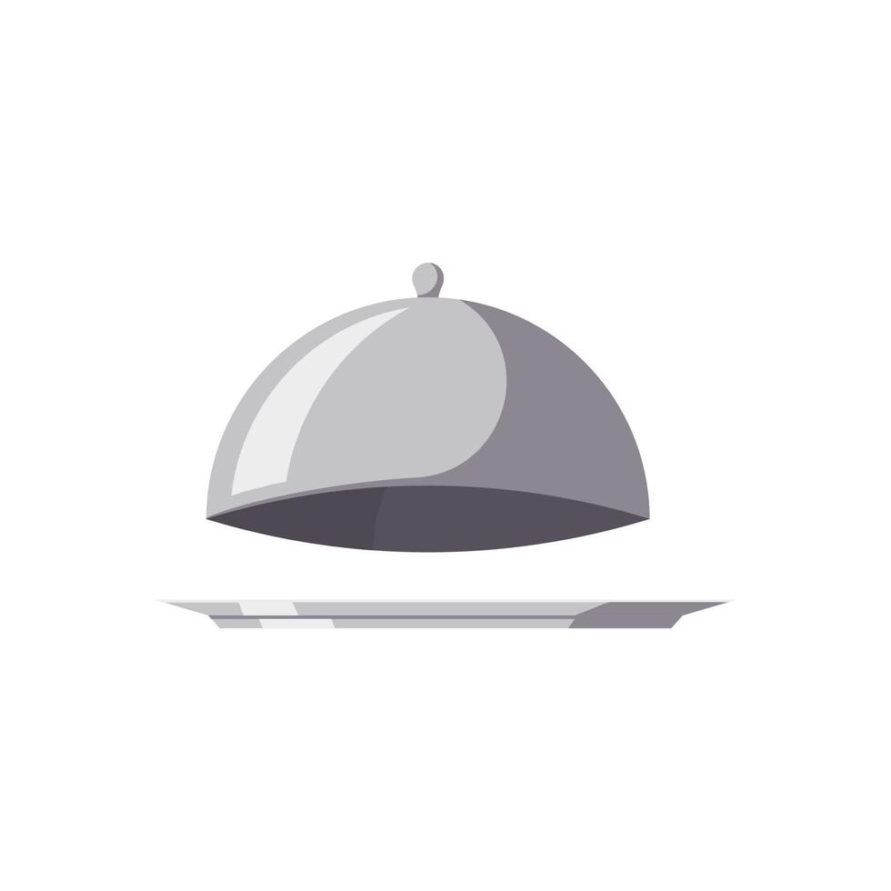 arte de diseño plano cloche vector