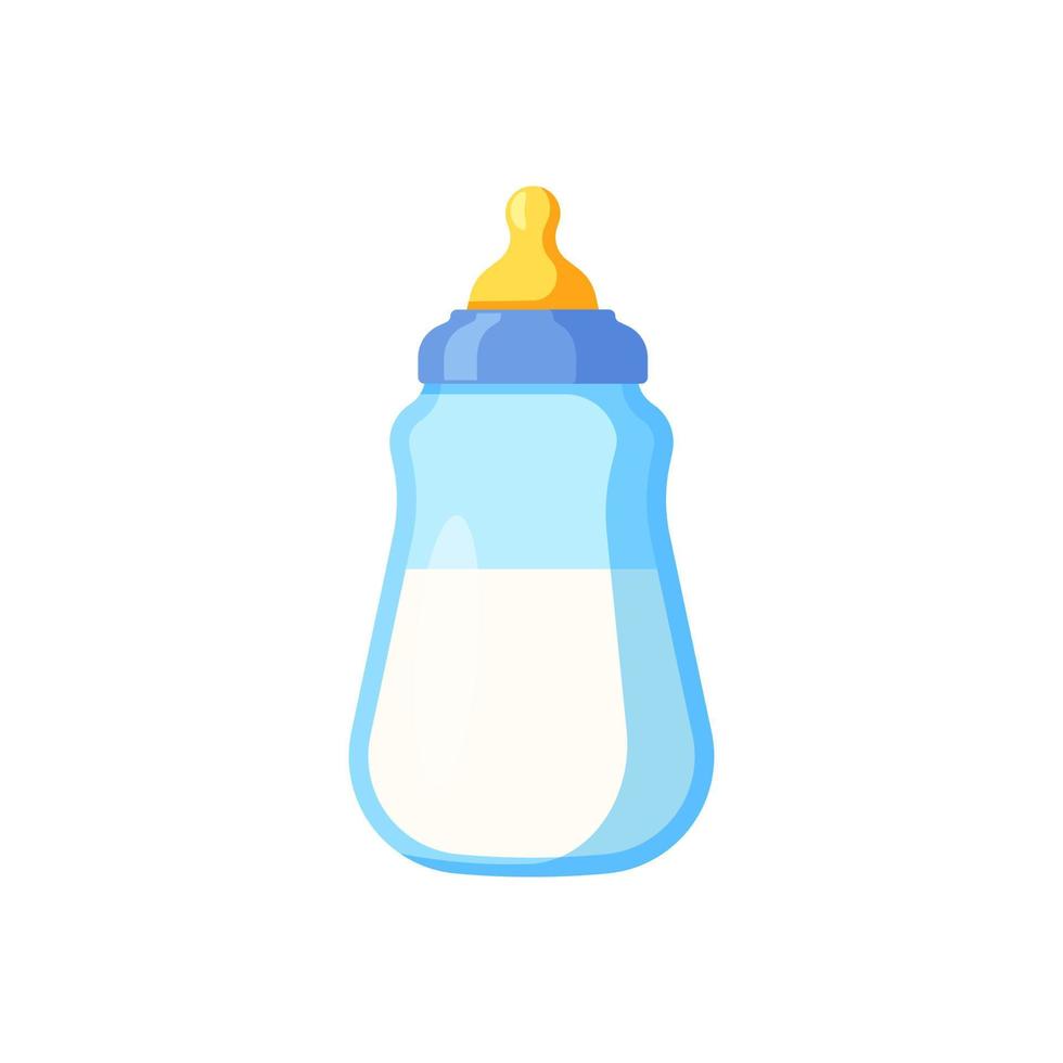 Baby milk bottle vector isolated on white background