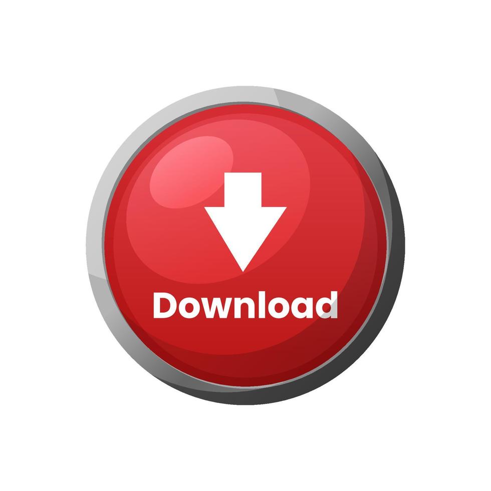 download button vector isolated