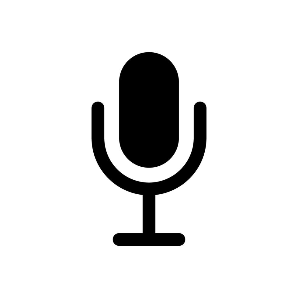Microphone icon isolated on white background vector