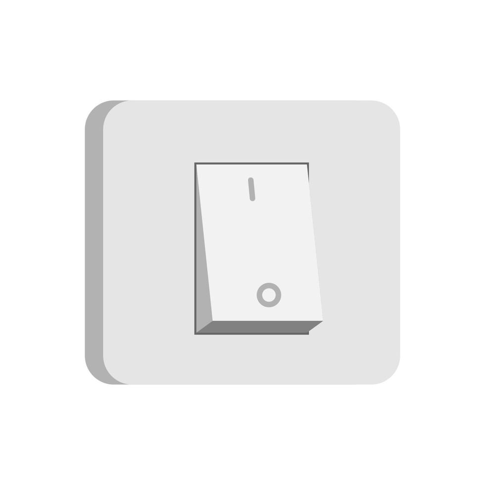 light switch flat design vector