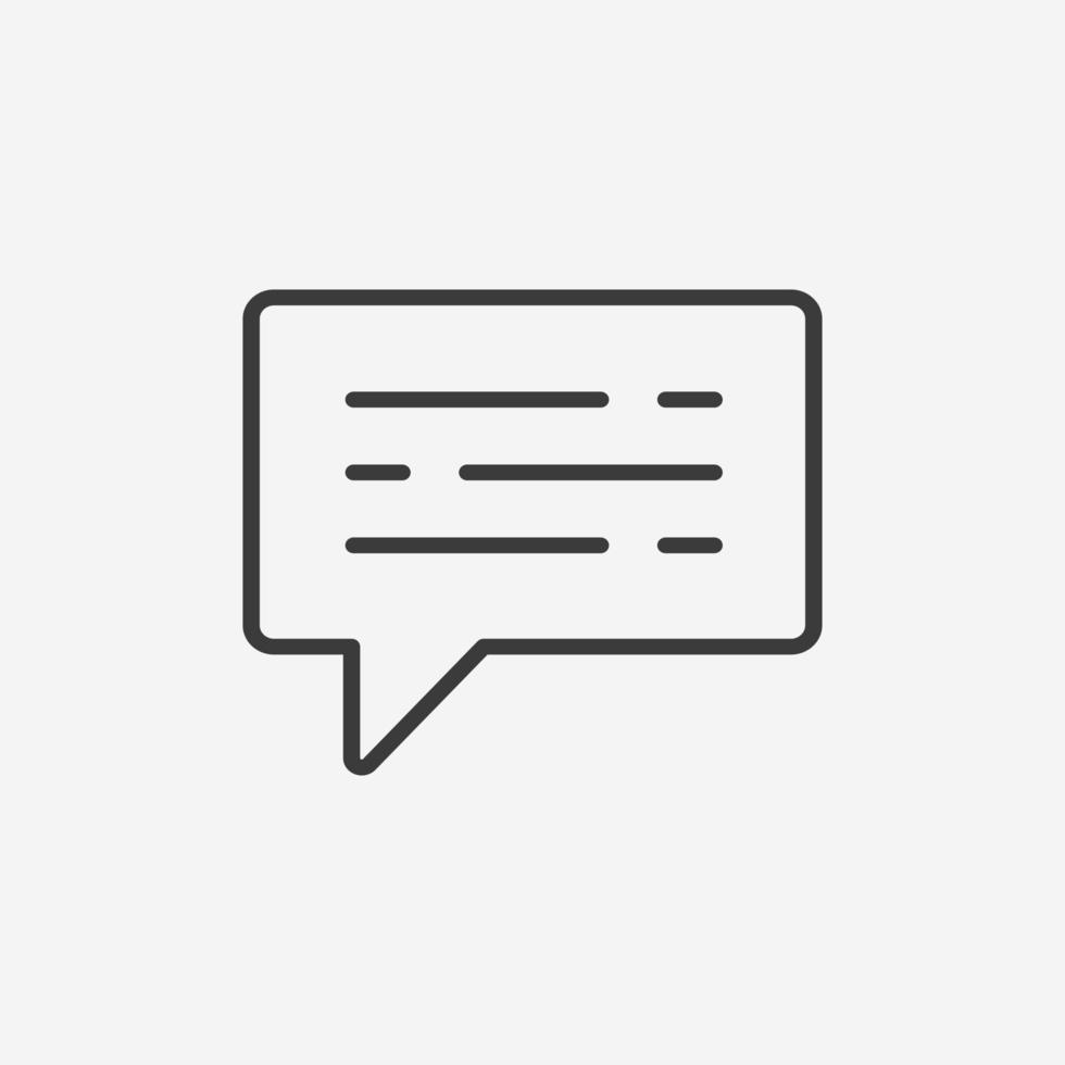 feedback, talk bubble icon vector isolated. chat, speech, communication, sms, conversation, message symbol sign