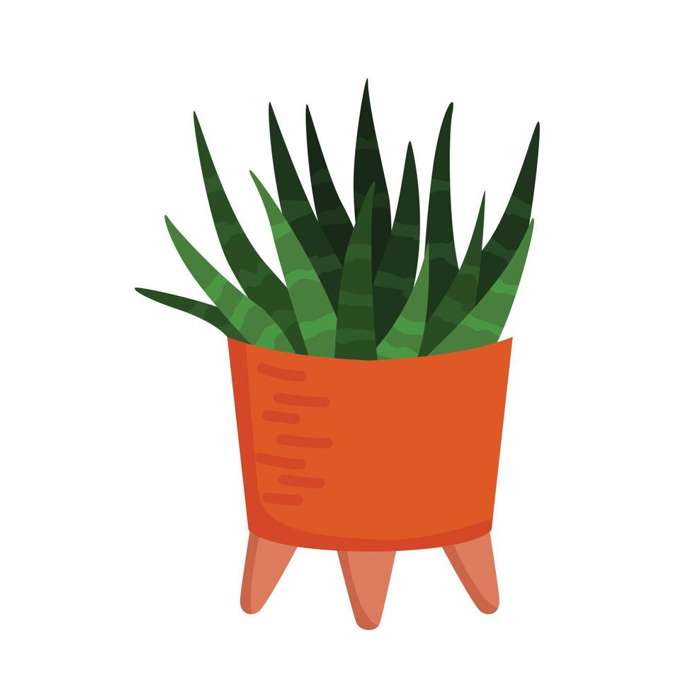 Home Plant Aloe Vera Illustration Vector Clipart