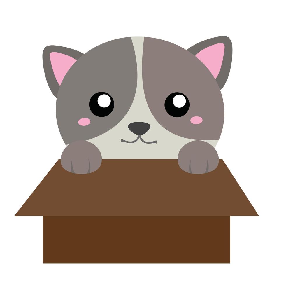 Cute Little Cat Kitten Illustration Vector Clipart