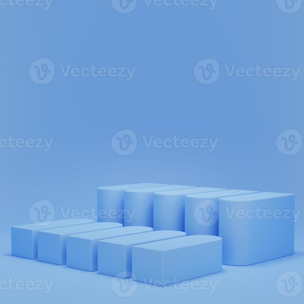 3d rendering display product abstract minimal scene with geometric podium platform. stand for cosmetic products. Stage showcase on pedestal 3d studio. photo