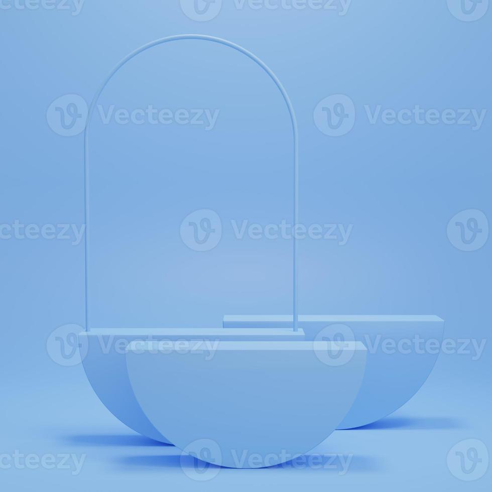 3d rendering display product abstract minimal scene with geometric podium platform. stand for cosmetic products. Stage showcase on pedestal 3d studio. photo
