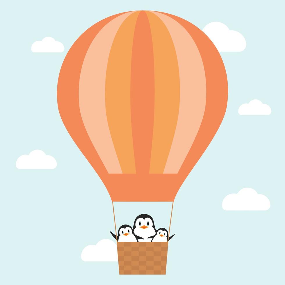 Vector illustration. Balloon with gifts. Holiday.