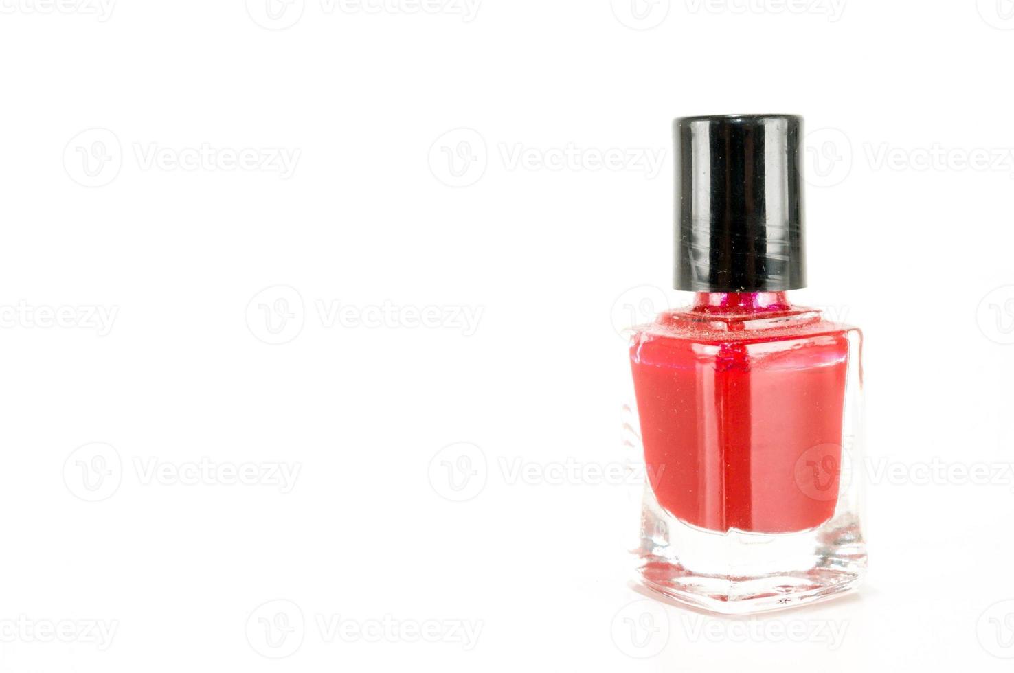 Red nail polish photo