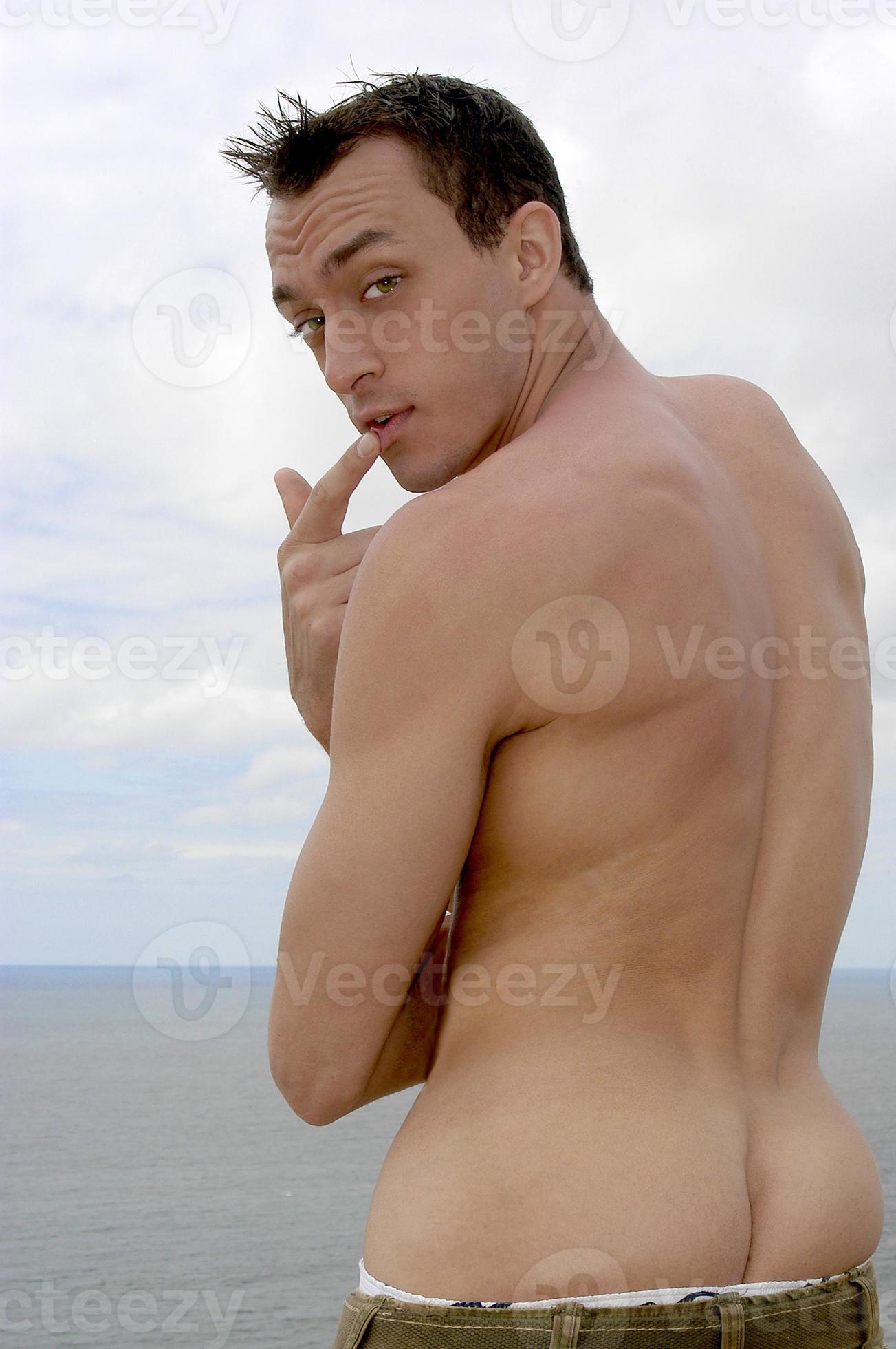 Nude handsome