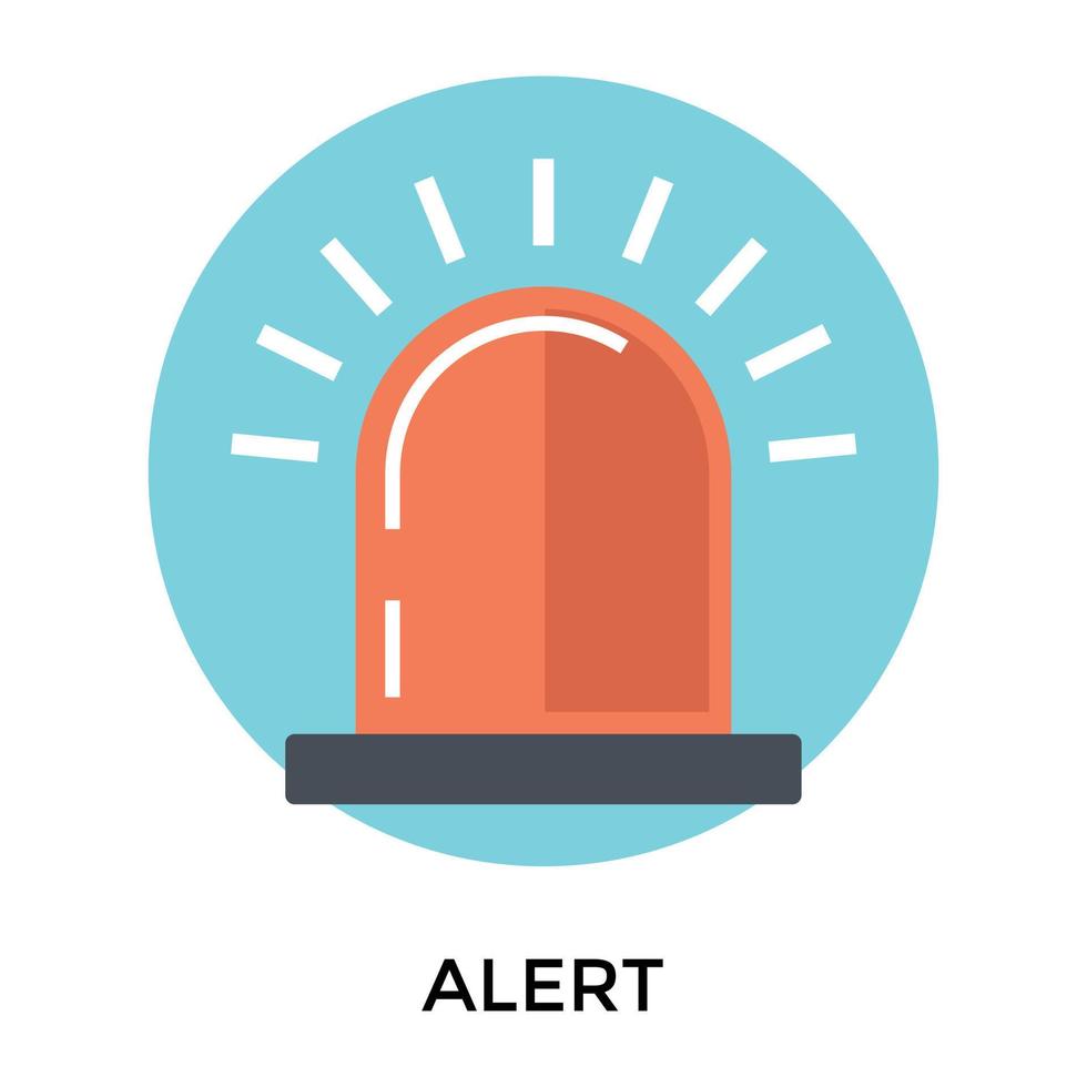 Trendy Alert Concepts vector