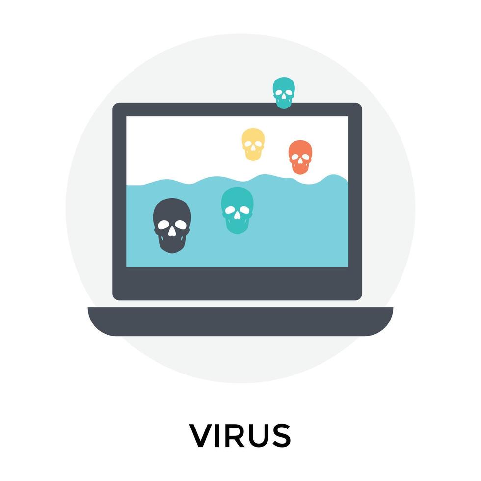 Trendy Virus Concepts vector