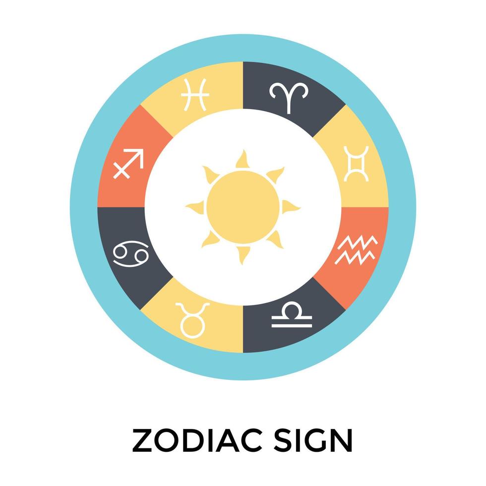 Trendy Zodiac Signs vector