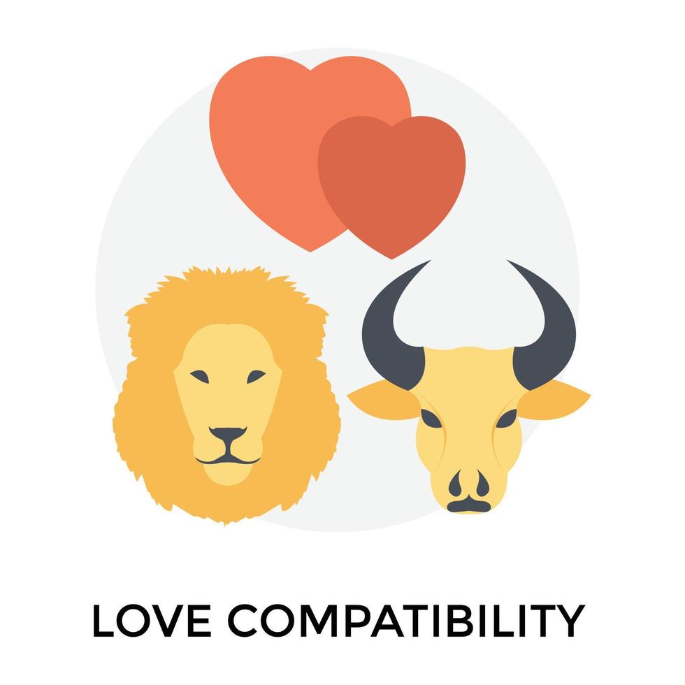 Taurus and Leo vector
