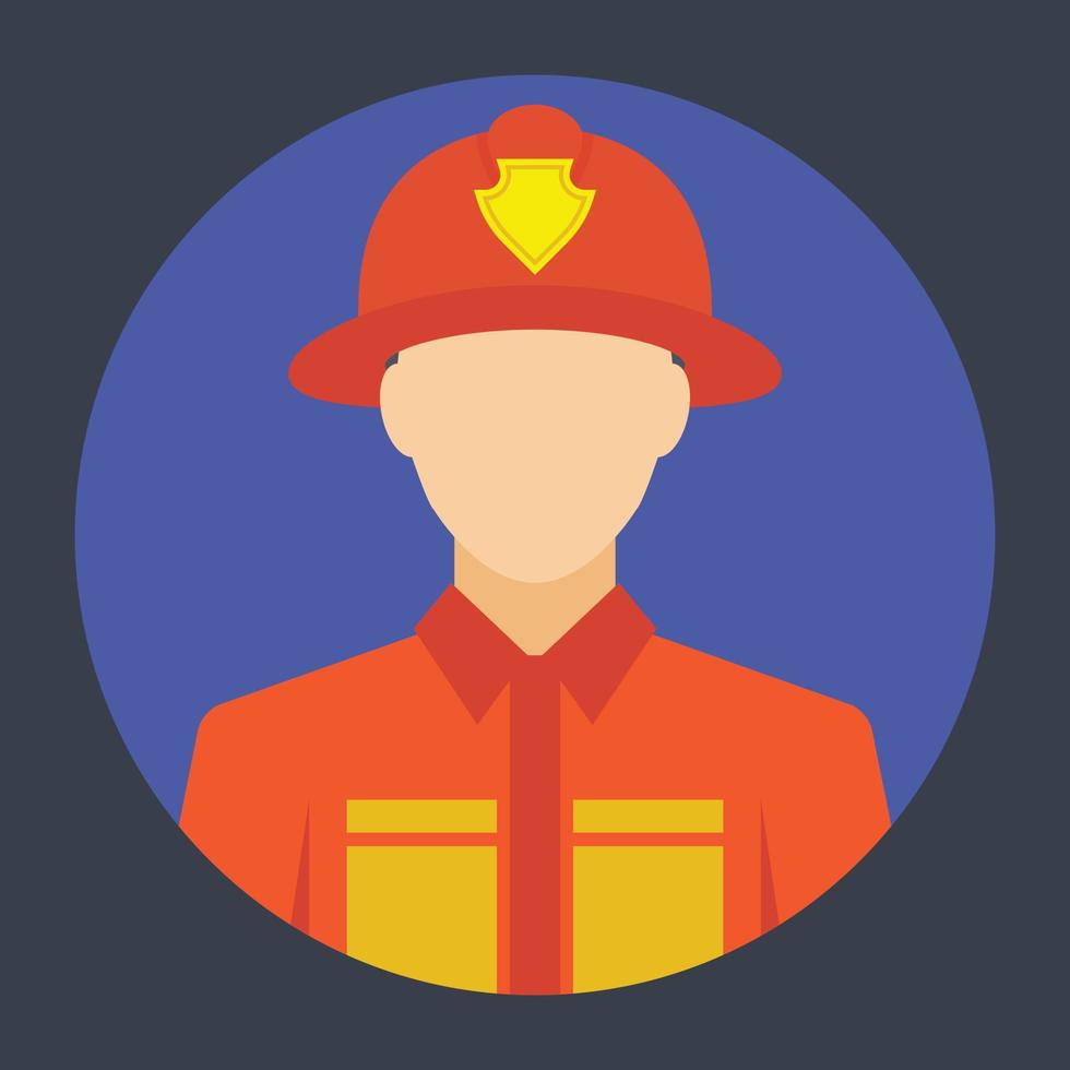 Trendy Firefighter Concepts vector