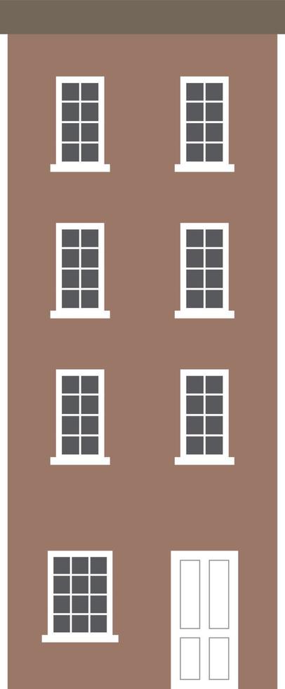 row house vector illustration