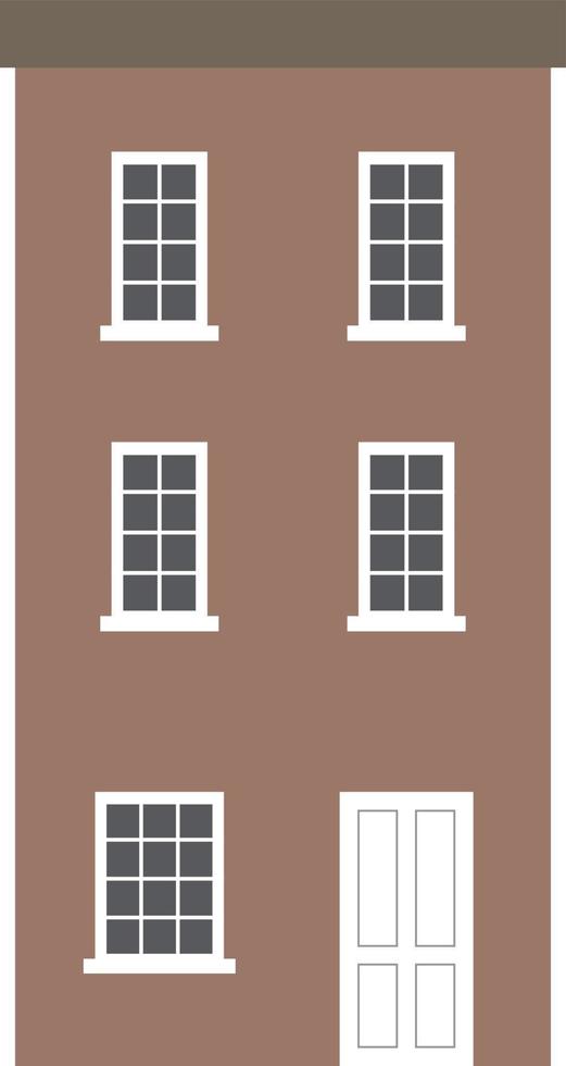 row house vector illustration