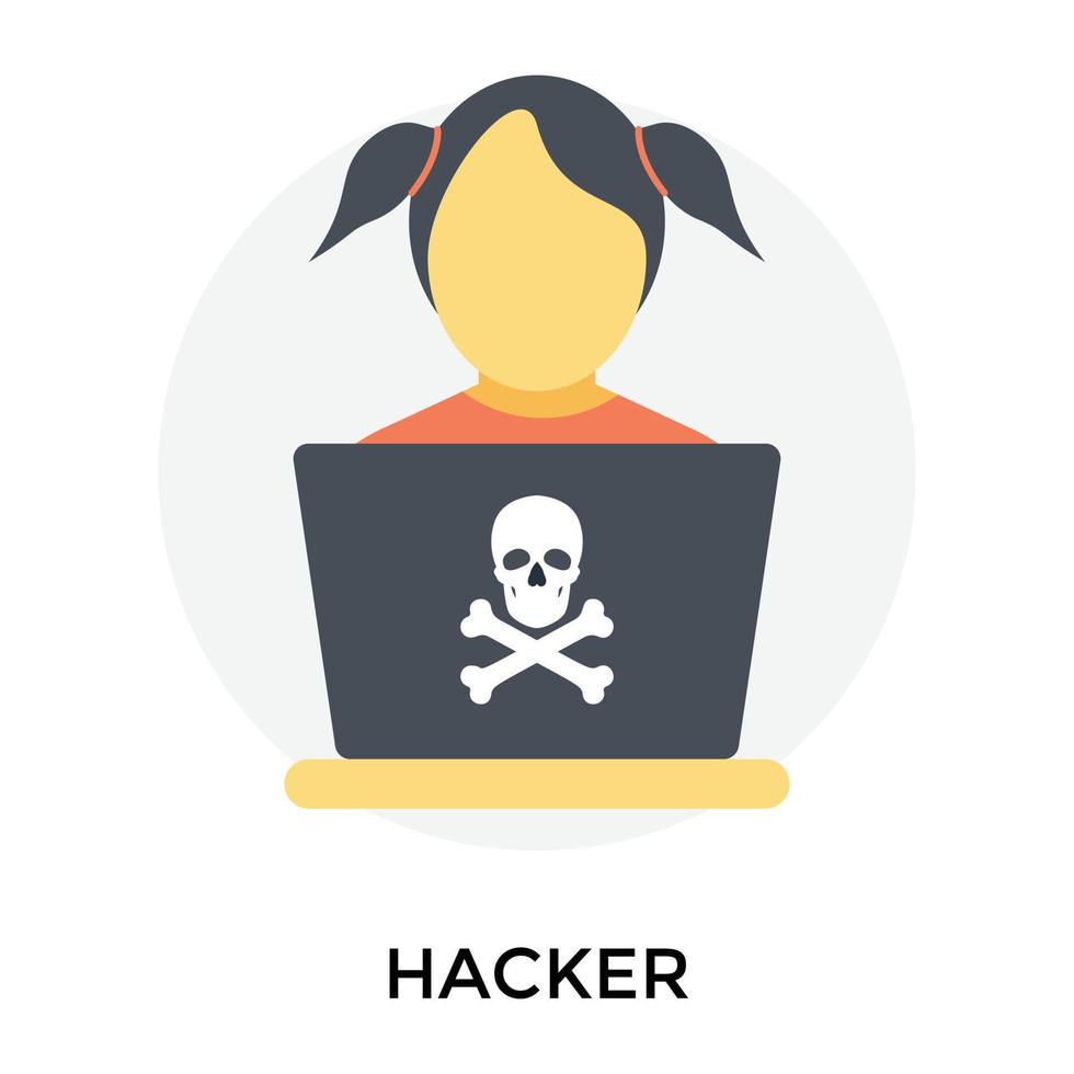 Trendy Hacker Concepts vector