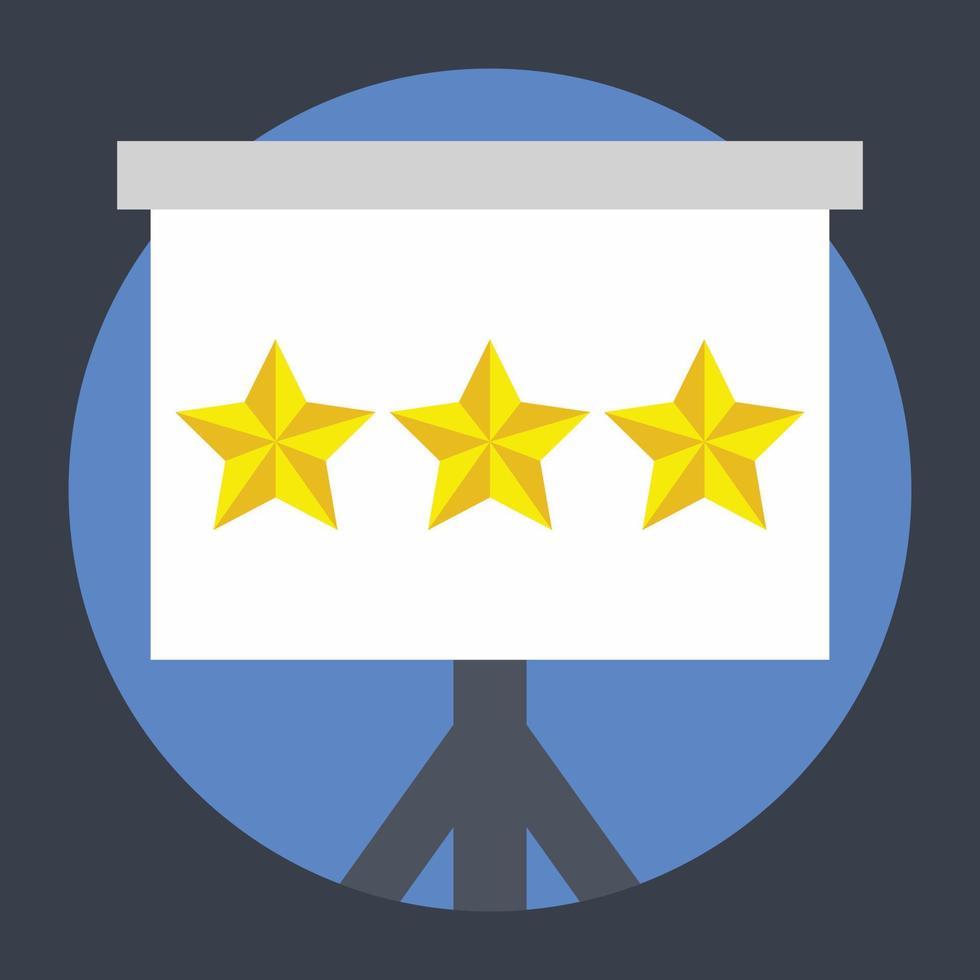 Trendy Rating Concepts vector