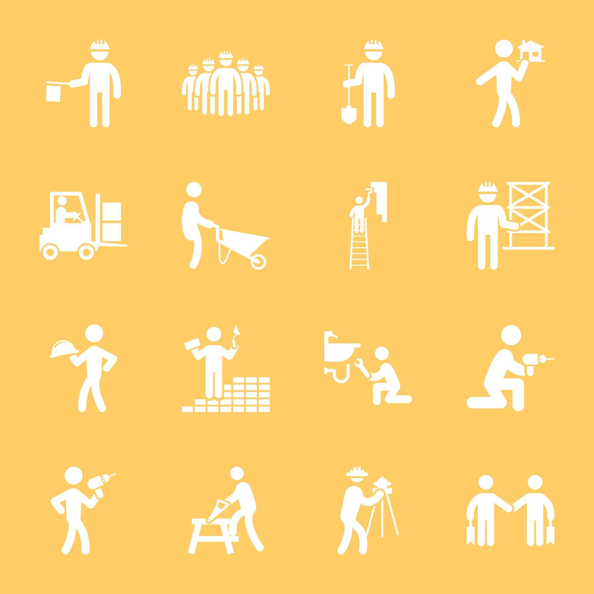 Set of Labours Icon Designs 15399002 Vector Art at Vecteezy