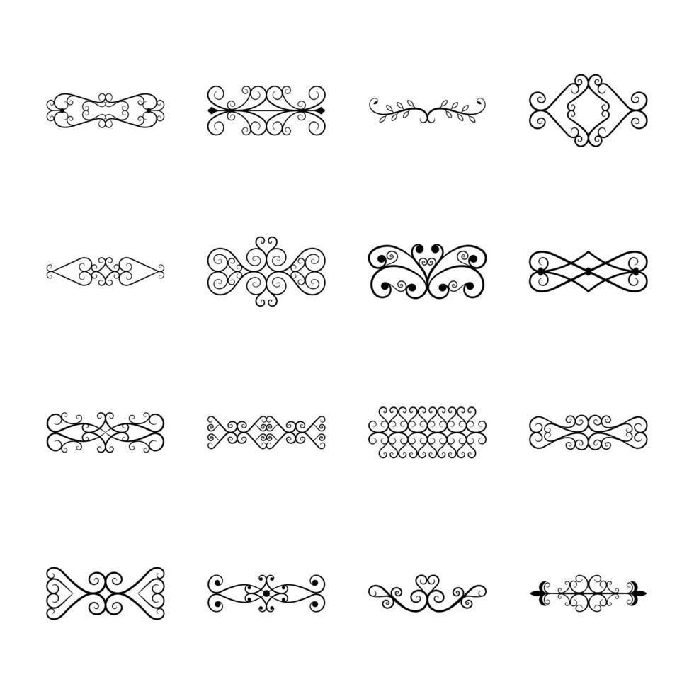 Decorative Elements Designs Vectors Pack