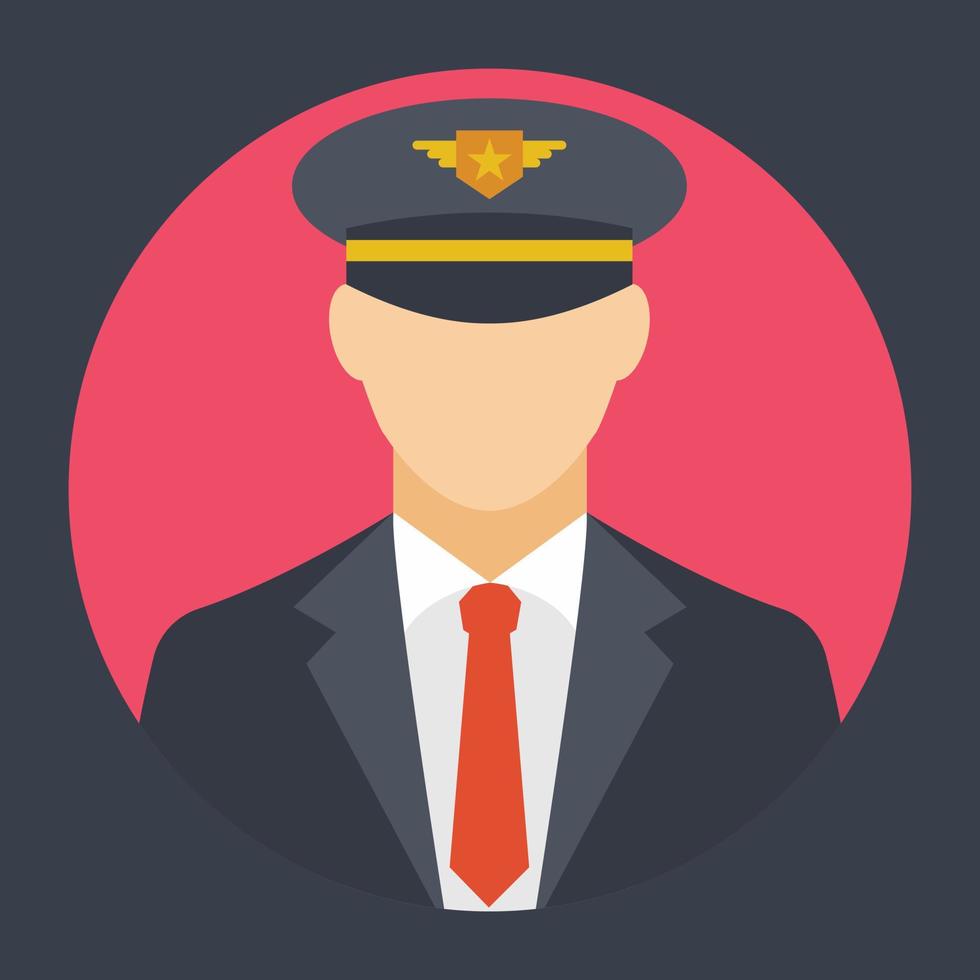 Trendy Pilot Concepts vector