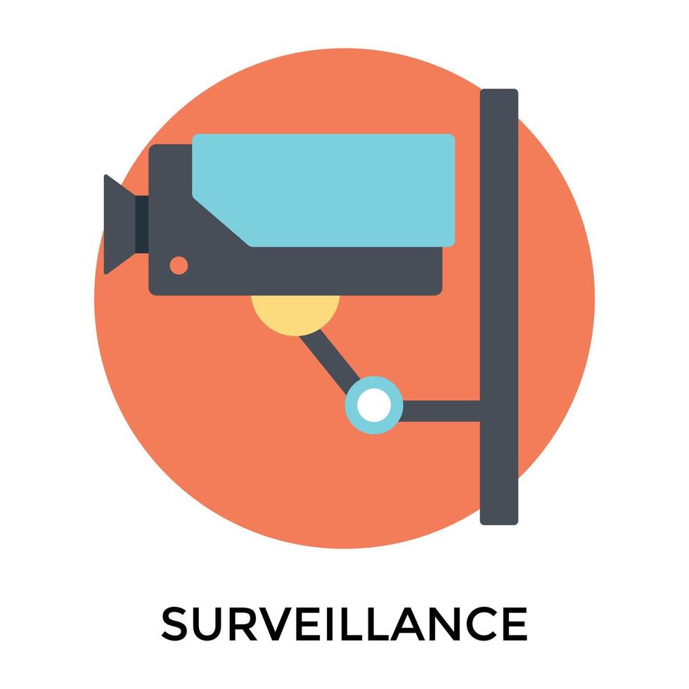 Trendy Security Camera vector