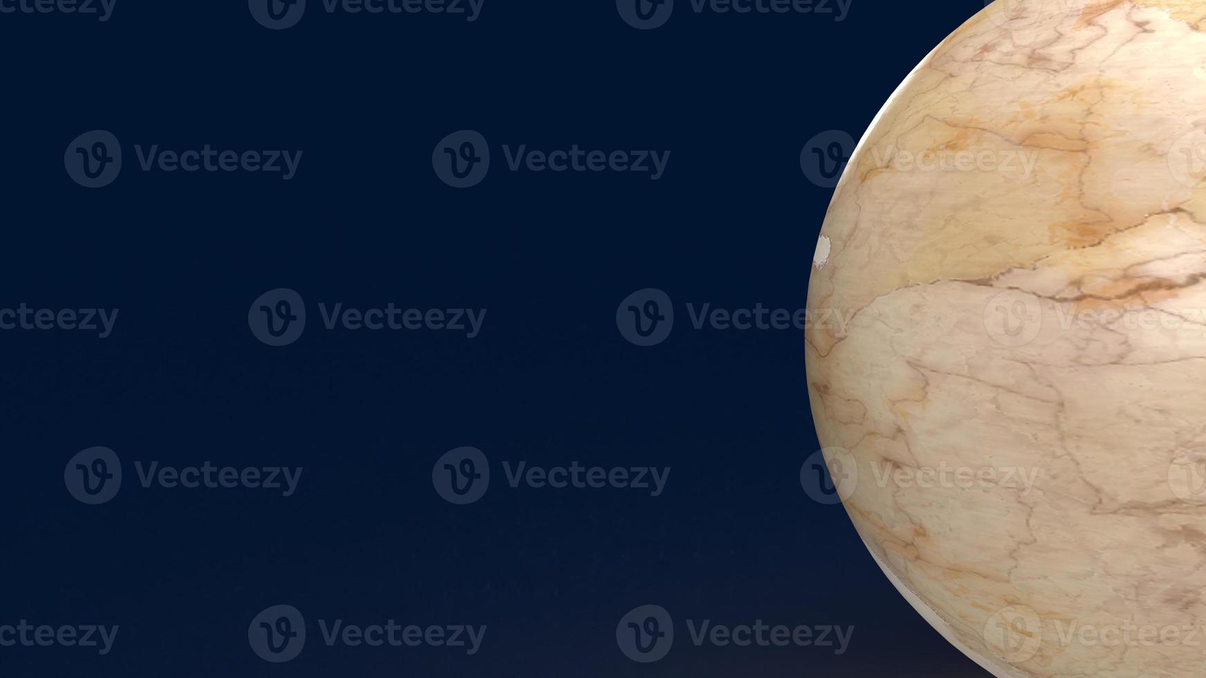 The marble ball for abstract or background 3d rendering photo