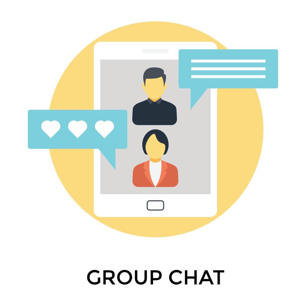 Trendy Mobile Communication vector