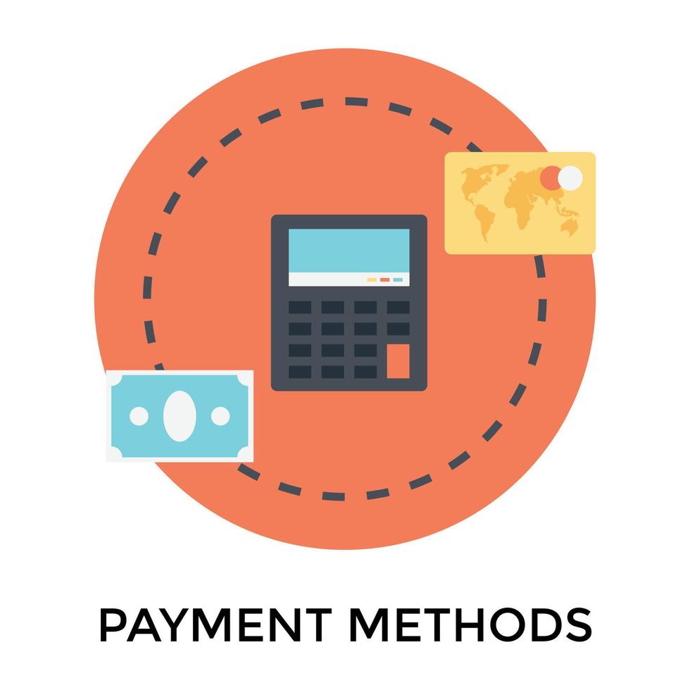 Trendy Payment Method vector