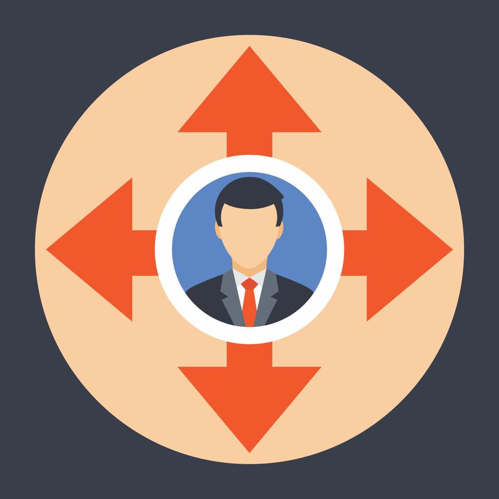 Trendy Multitasking Concepts vector