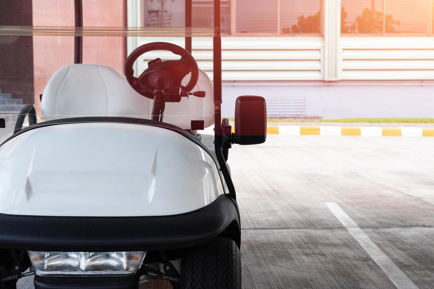 Golf cart, park the garage photo
